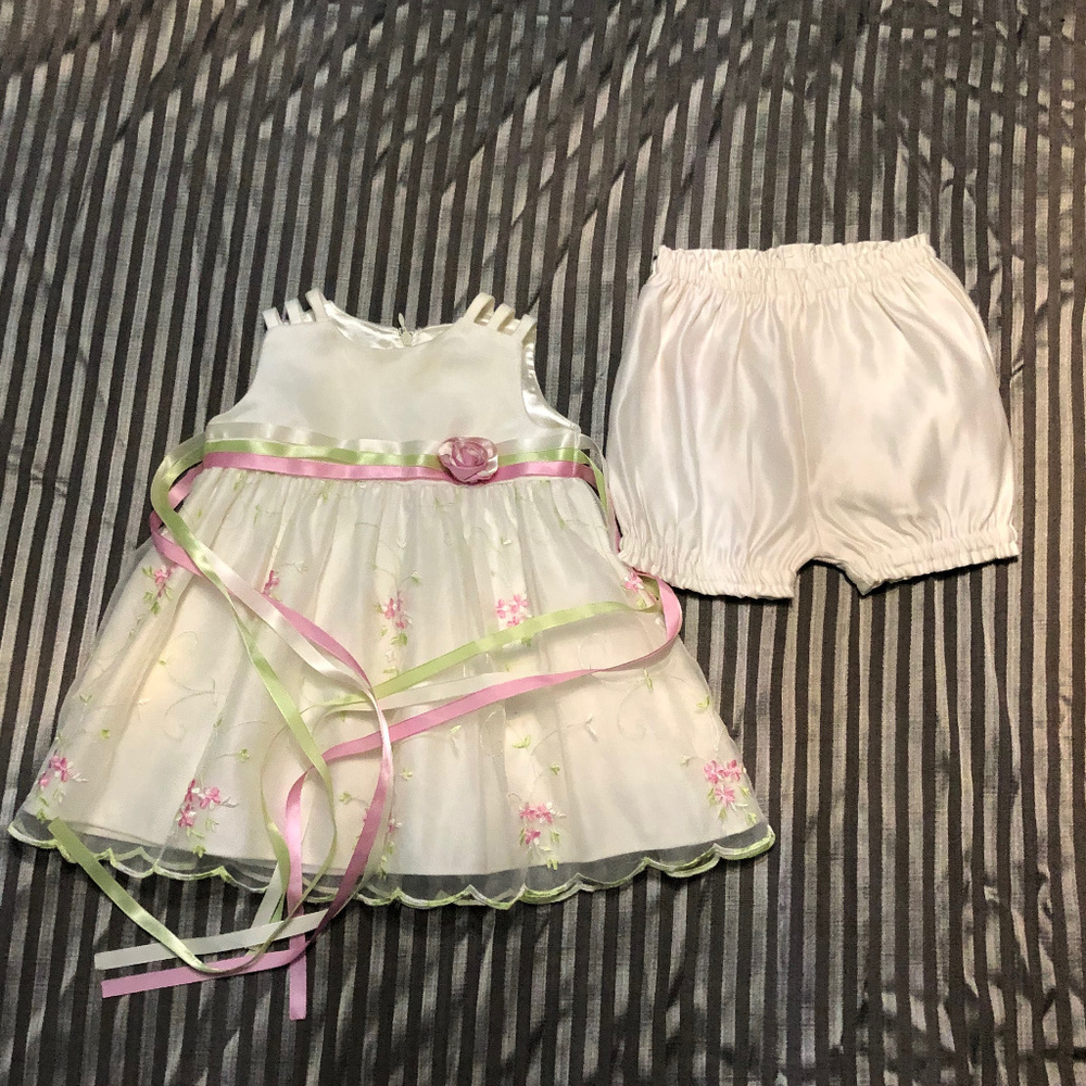 12M Cinderella Couture Dress with Bloomers
